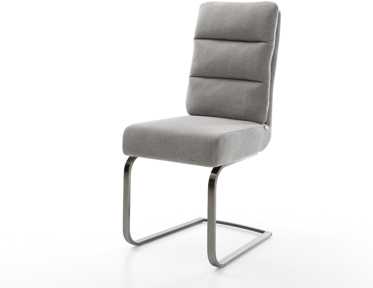 Freischwinger Pela-Flex Strukturstoff Soft Grau Freischwinger flach Graphit Taschenfederkern Bild 1