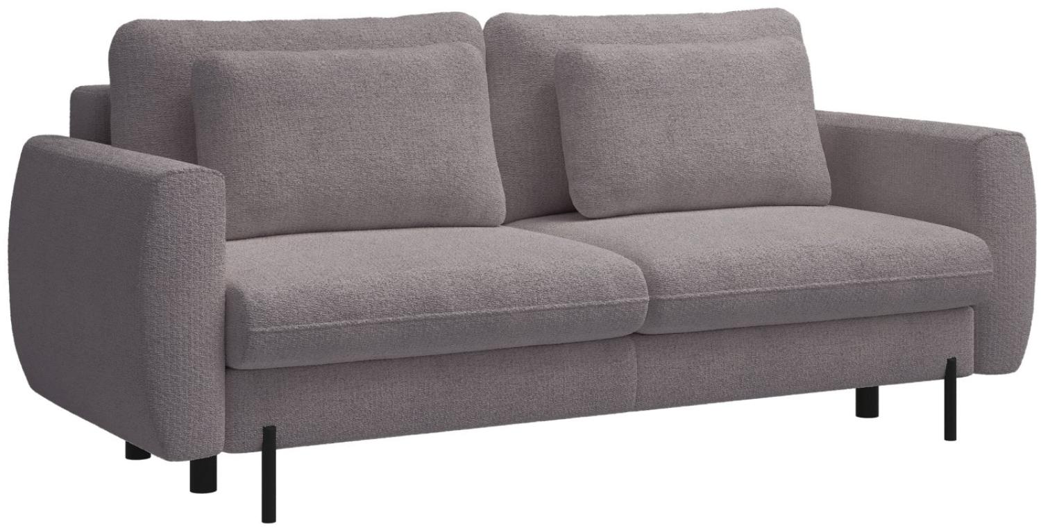 Selsey 'Rane' Sofa mit Schlaffunktion und wasserabweisendem Chenille-Bezug, greige, ca. 90 x 236 x 102 cm Bild 1