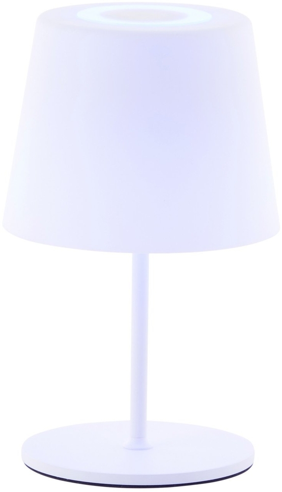 Brilliant Solar-Außentischleuchte Cappo mit USB-Anschluss 2,5W weiß Bild 1