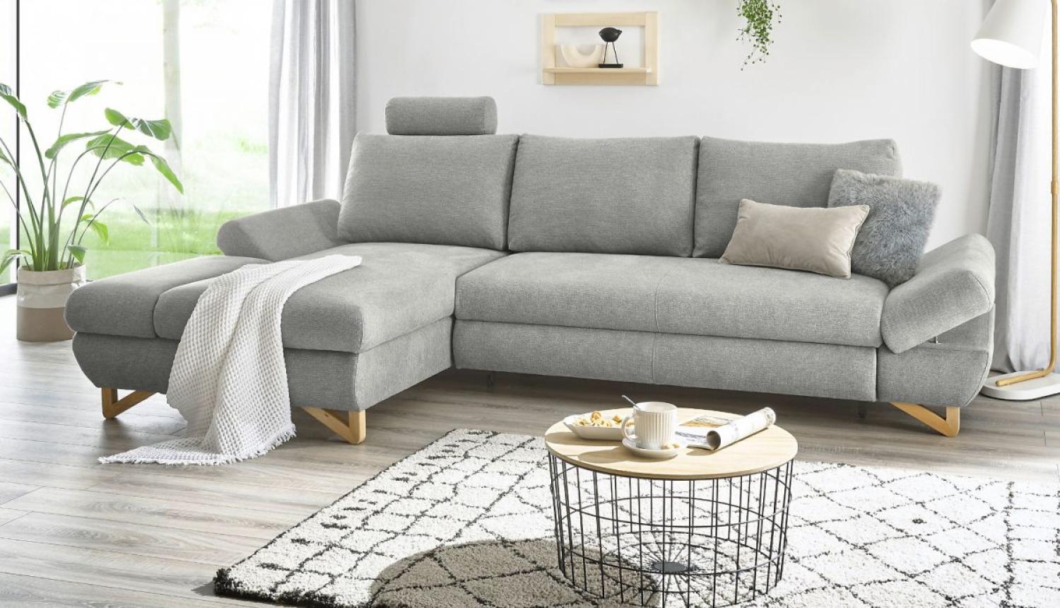 Ecksofa Skalm in grau 284 cm Bild 1