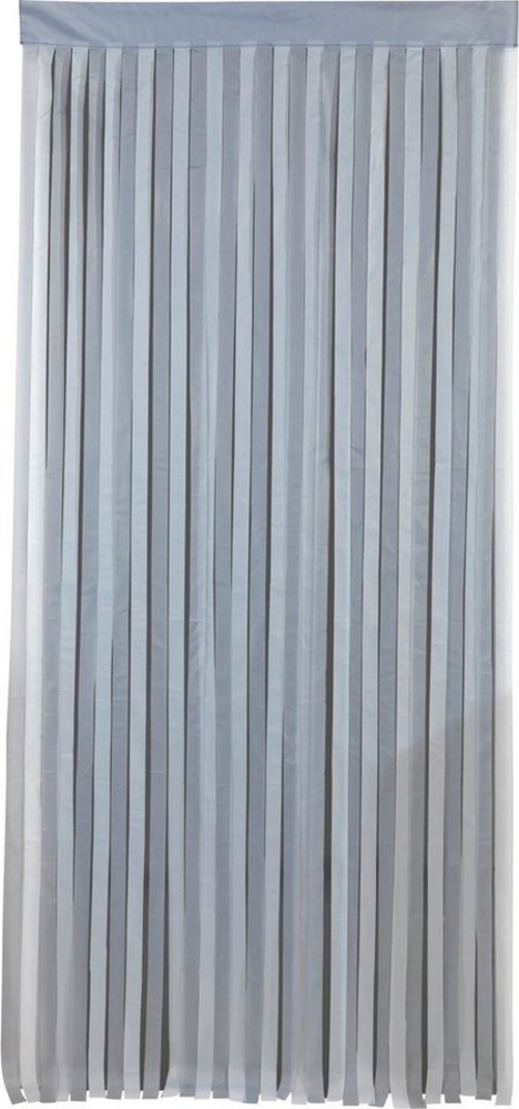 Maximex Türvorhang Insektenschutz, Klettband (1 St), blickdicht, Polyester, Grau-Weiß, zuschneidbar Bild 1