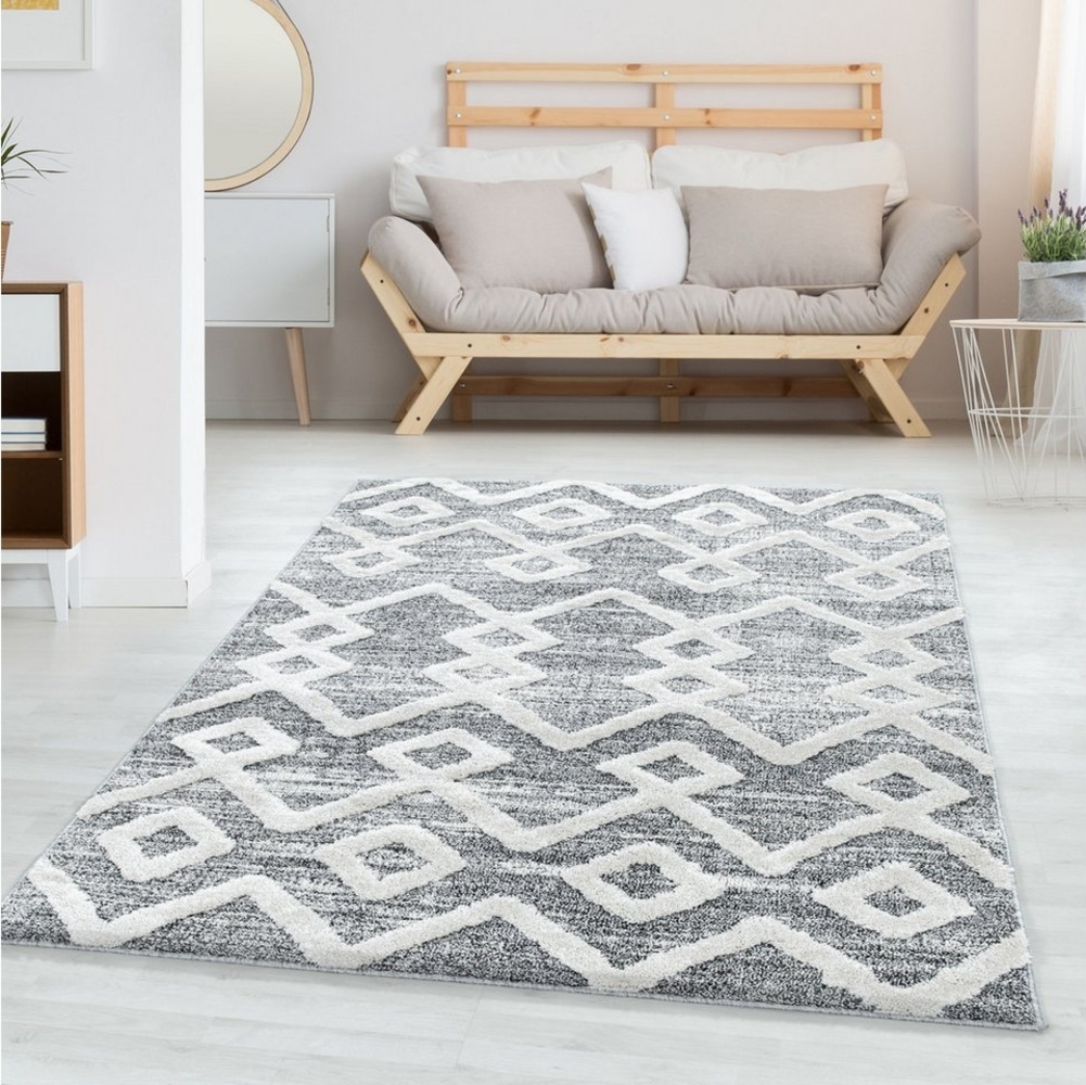 Carpettex Hochflor-Teppich Boho-Design, Läufer, Höhe: 20 mm, Teppich Wohnzimmer Boho Design weich 3D Optik Skandinavische Stil Bild 1