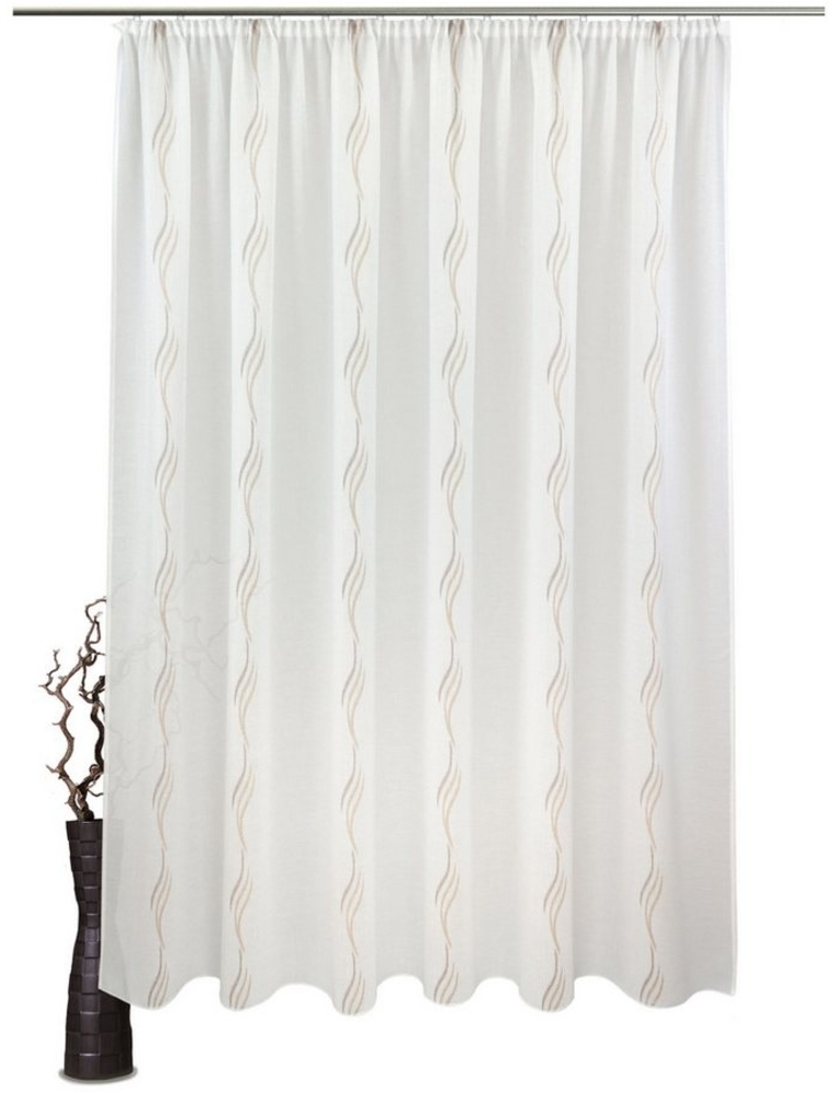 VHG Gardine Svantje, Kräuselband (1 St), halbtransparent, Polyester, Store Bild 1