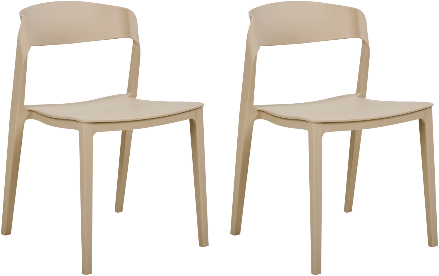 Esszimmerstuhl 2er Set SOMERS Beige Bild 1