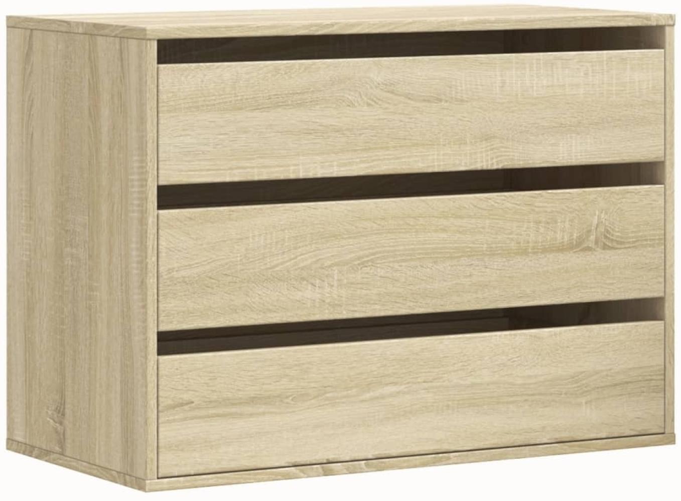 vidaXL Kommode Sonoma-Eiche 80x41x58 cm Holzwerkstoff 852854 Bild 1