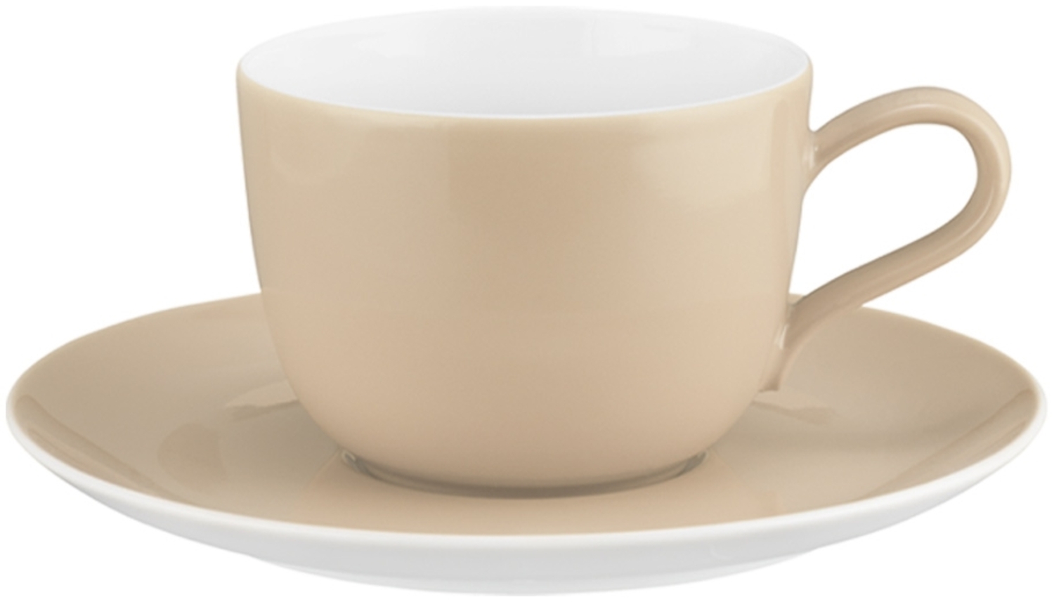 Seltmann Weiden Liberty Pure Colors Kaffeetasse mit Untertasse 260 ml - Dusty Beige Bild 1