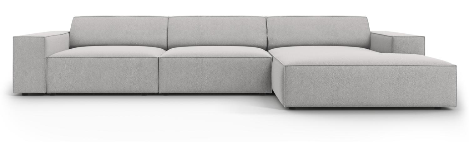 Micadoni 4-Sitzer Ecksofa Jodie Light Grey Bild 1