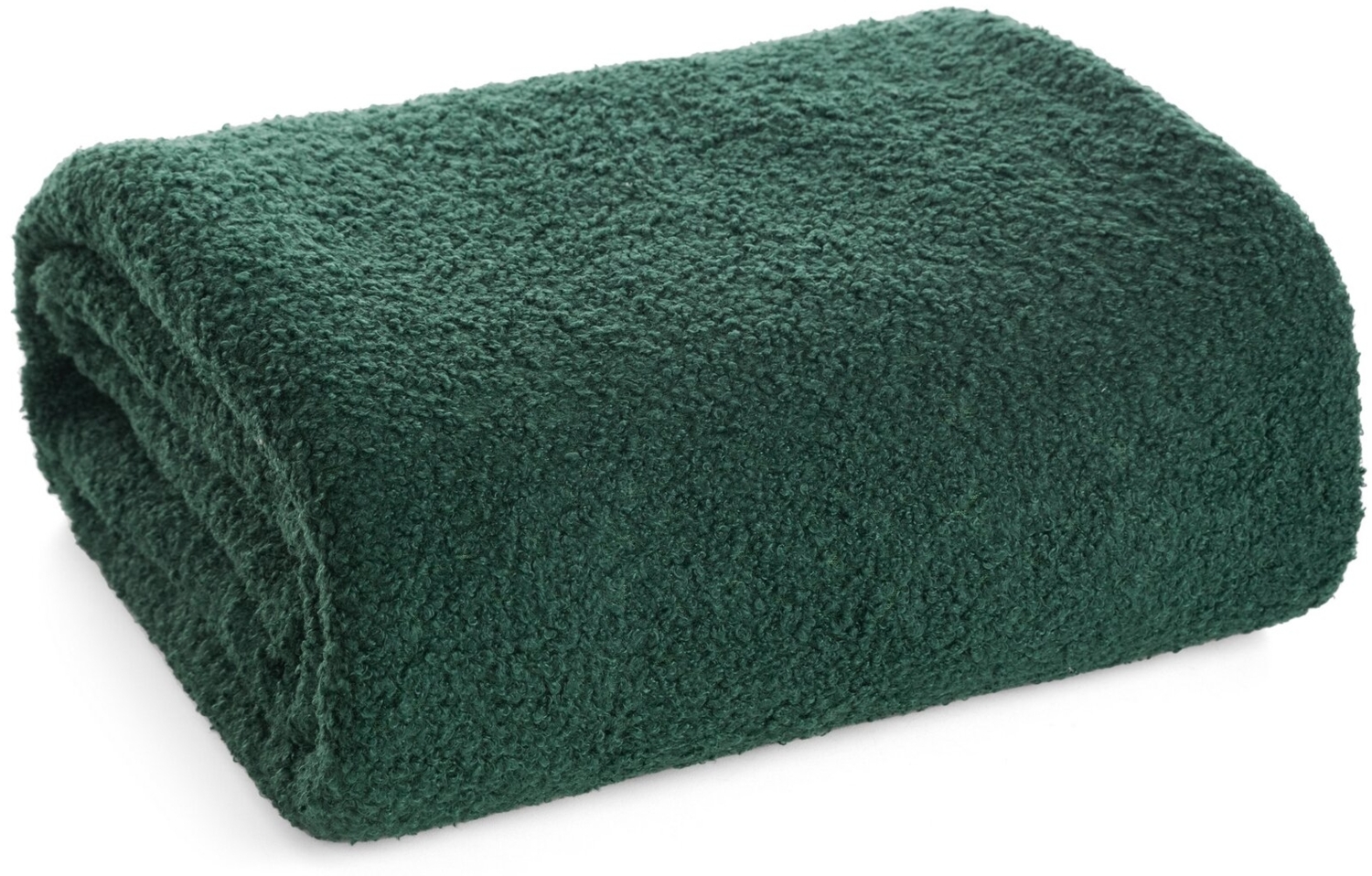 Sofadecke BOUCLE dunkelgrün 200x220 cm dunkelgrün Bild 1