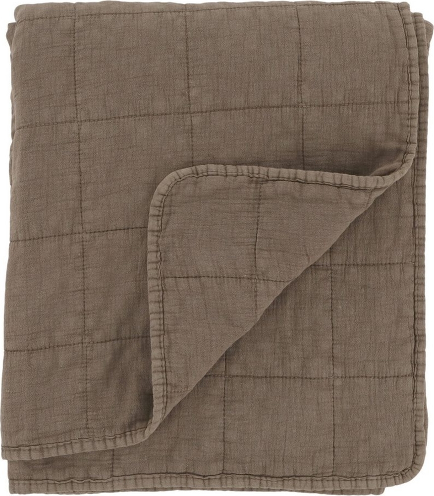 Chic Antique - Decke Quilt Tagesdecke Kuscheldecke 180x130cm Braun 16102120 Bild 1