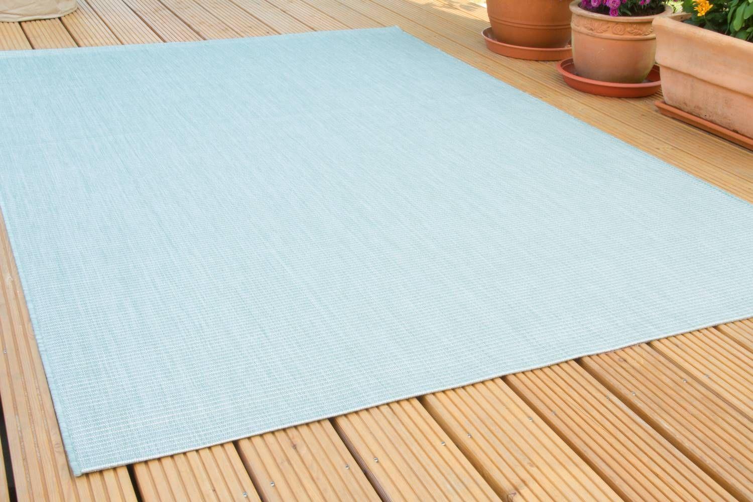 In- und Outdoorteppich Öland - Raute, Farbe: Braun Beige, Größe: 80x150 cm Bild 1