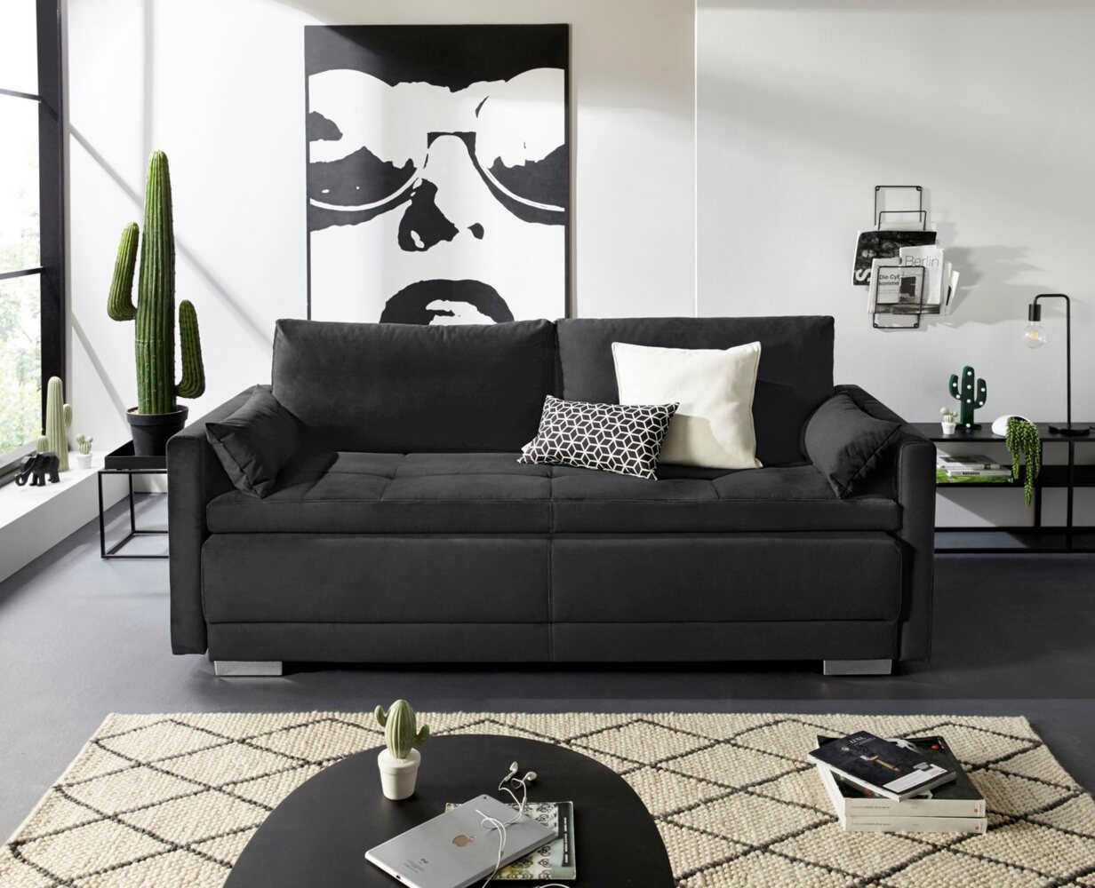 INOSIGN Schlafsofa Berlin, mit Boxspringaufbau, Bettfunktion & Bettkasten, Dauerschlafsofa Bild 1