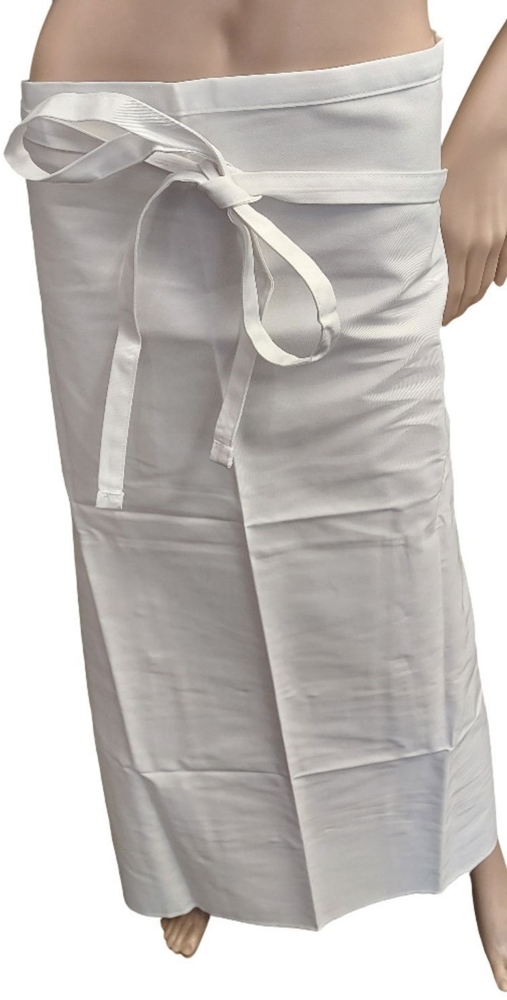 Chef Works Schürze weiß 101,6 cm x 96,5 cm Kochschürze lang Unisex Küchenschürze Bild 1