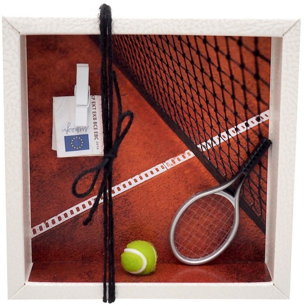 ZauberDeko Geschenkbox Geldgeschenk Verpackung Tennis Tennisausrüstung Gutschein Geburtstag Bild 1