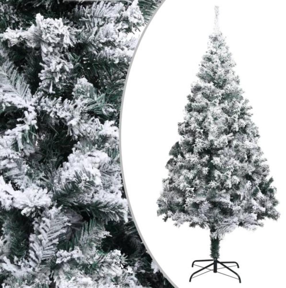 vidaXL Künstlicher Weihnachtsbaum mit Schnee Grün 210 cm PVC 320965 Bild 1