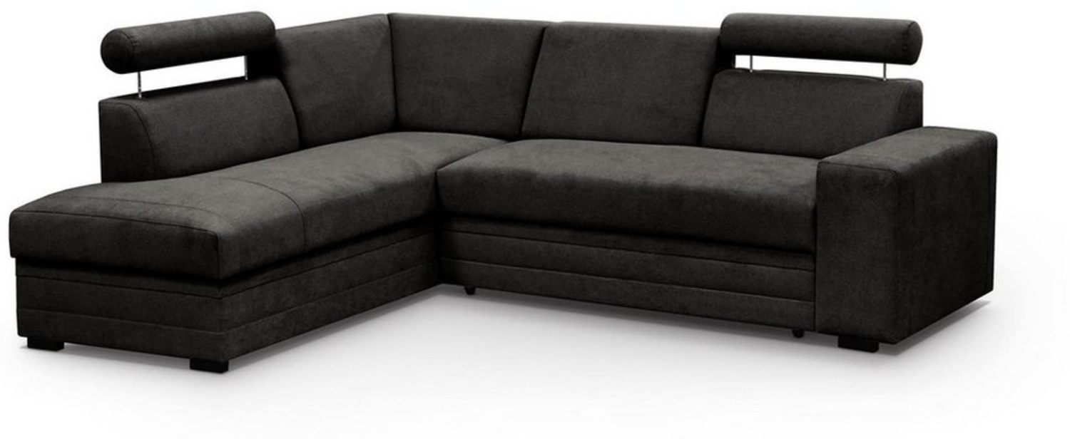 Beautysofa Polstergarnitur Roma Die Lieferung beinhaltet die Lieferung in die Wohnung, (modernes Set Eckgarnitur mit Sessel, Schlaffunktion, Bettkasten, verstellbare Kopfstützen), gepolstertes Ecksofa mit Sessel aus Bonnell-Federn für Wohnzimmer Bild 1