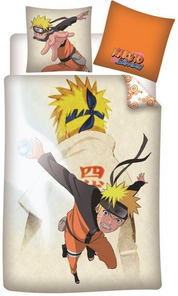 Naruto Bettwäsche Anime Naruto Shippuden Kinder Bettwäsche 2tlg. Set 135x200 80x80, 2 teilig, Baumwolle Bild 1