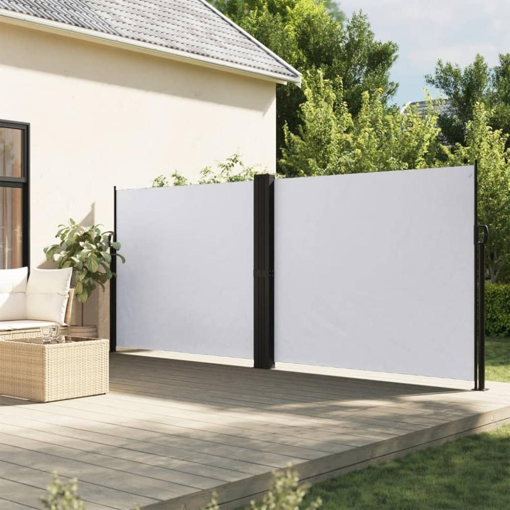 vidaXL Seitenmarkise Ausziehbar Weiß 180x1200 cm 4004841 Bild 1