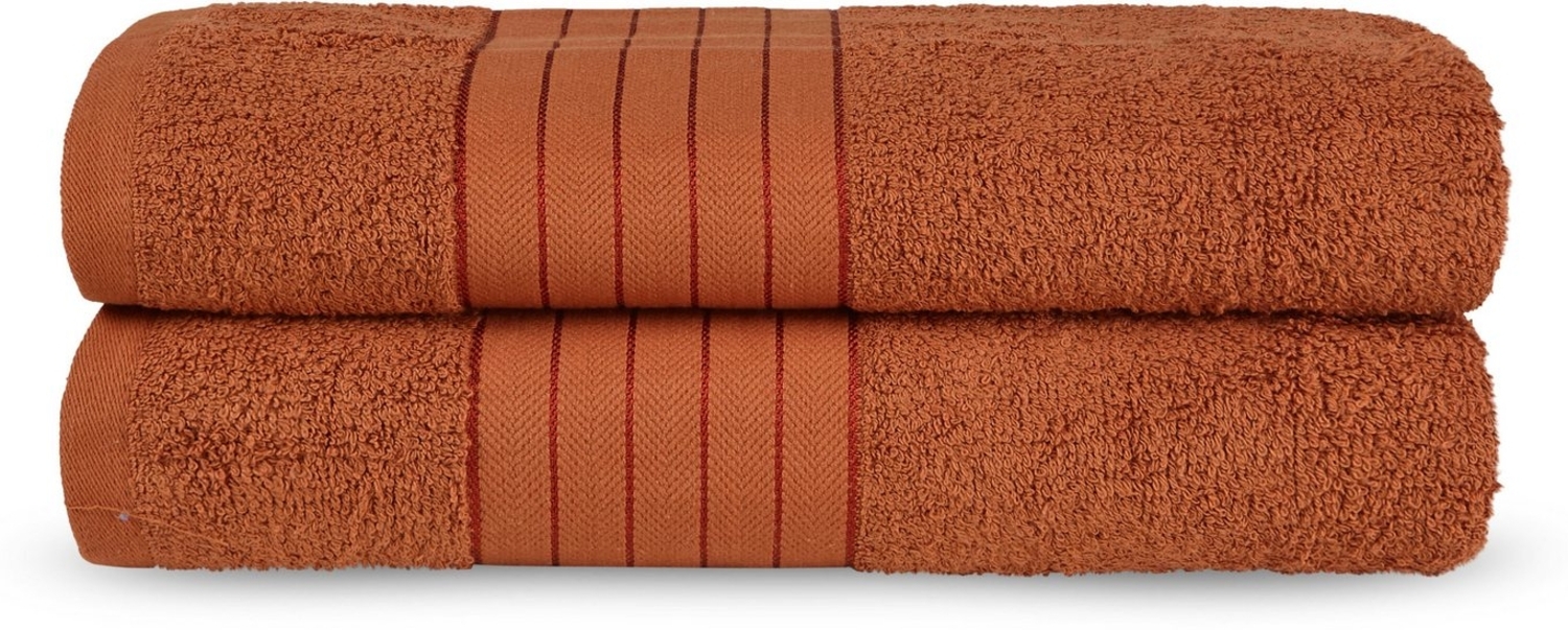 good morning Badetuch Uni Towels, Frottier (2-St), Baumwolle, Walkfrottee, Bordüre, 500 GSM, Weich, Einfarbig, Schwarz Bild 1