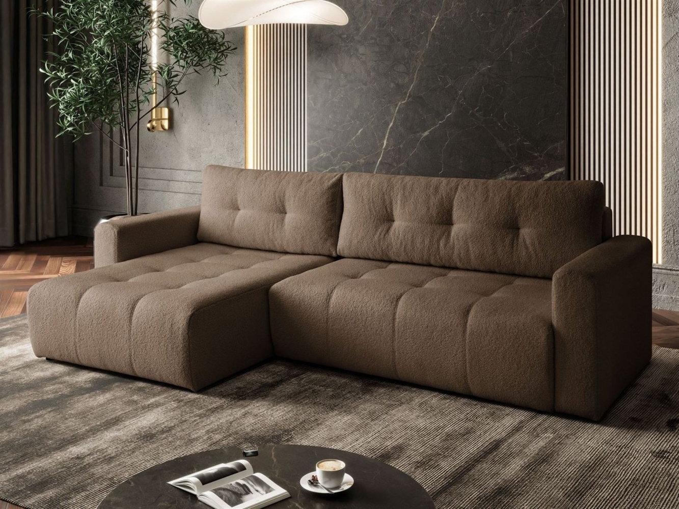 Lookway Ecksofa ASTON L-Form Couch, mit Bettkasten und Schlaffunktion Bild 1
