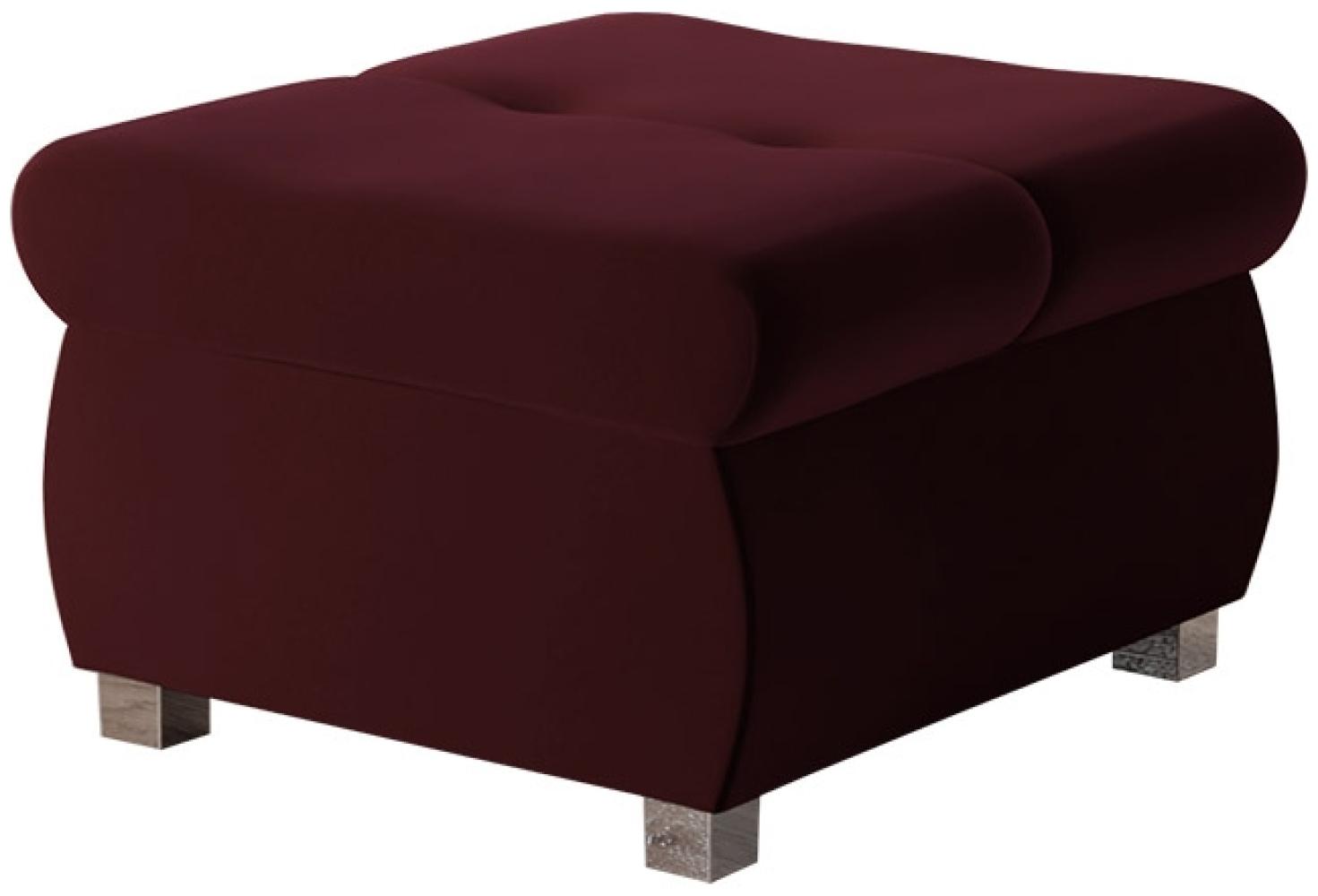 Polsterhocker Orkan Klein (Farbe: Venus Velvet 2932) Bild 1