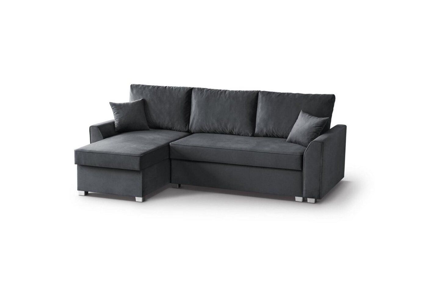 Beautysofa Ecksofa Toretto, l-förmiges Polsterecke für Wohnzimmer, universelle Ecksofa aus Velourstoff, 235 cm breite Polsterecke Bild 1