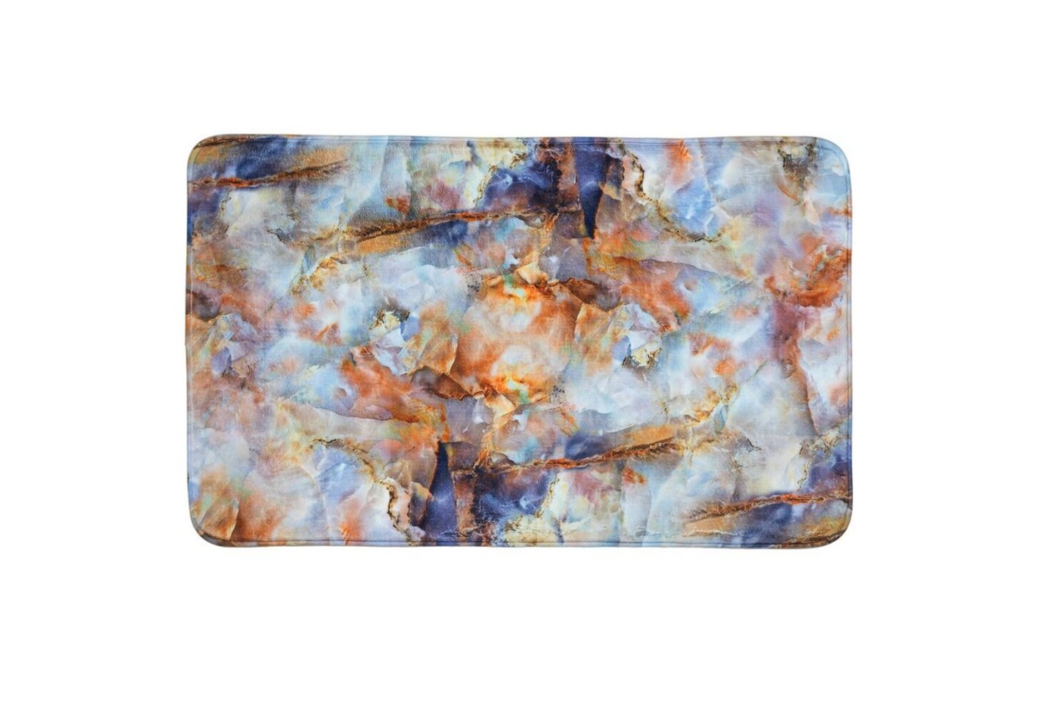 Sanilo Badematte Marmor Braun, rutschhemmend, waschbar, schnelltrocknend, Polyester, rechteckig, sehr weich, hochwertig & modern, 50 x 80 cm oder 70 x 110 cm Bild 1