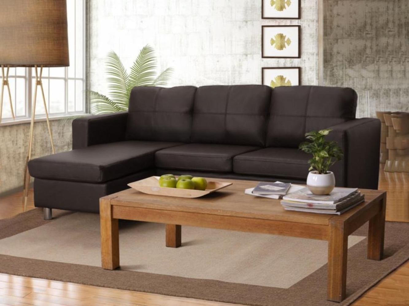 Ecksofa ACKLEY - Braun Bild 1