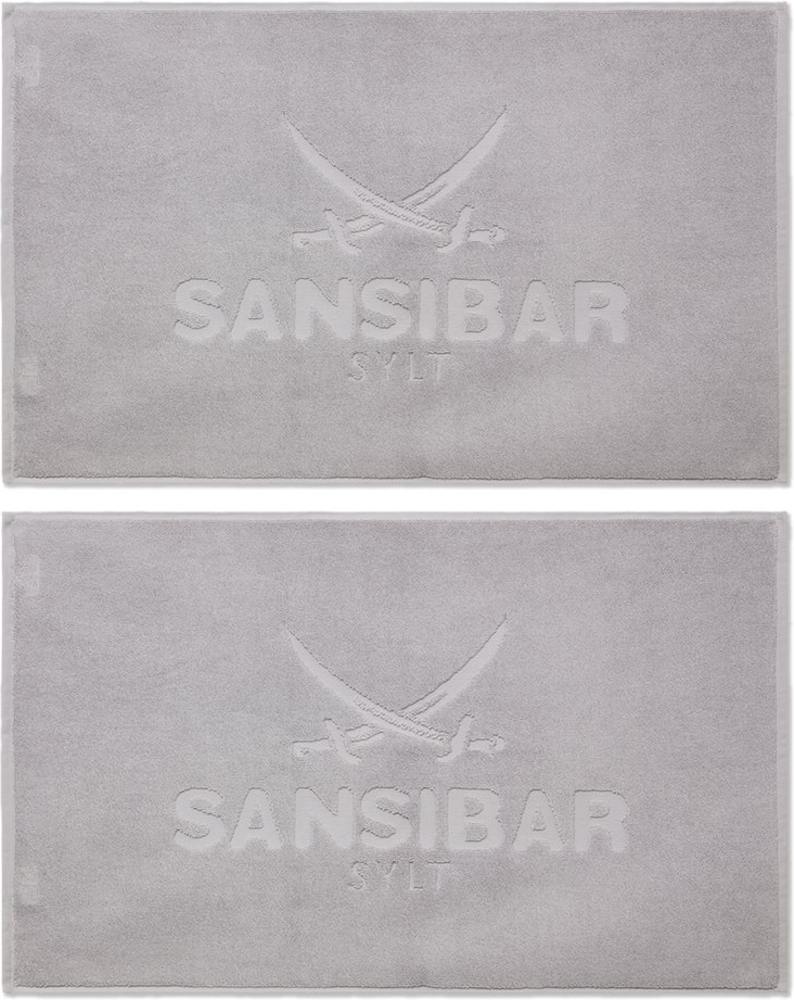 Sansibar Sylt Badematte 2er Set Sansibar Badvorleger, 50x80 cm, Hochtiefprägung, Rückseite hat keine rutschhemmende Beschichtung, hautfreundlich, pflegeleicht, fußbodenheizungsgeeignet, strapazierfähig, schwere Qualität, beste Saugfähigkeit, Baumwolle,... Bild 1