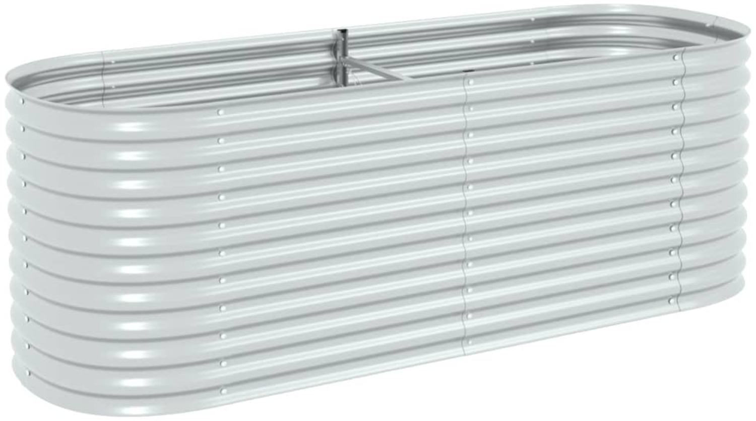 vidaXL Garten-Hochbeet 240 x 80 x 81 cm Verzinkter Stahl Silbern 45513 Bild 1