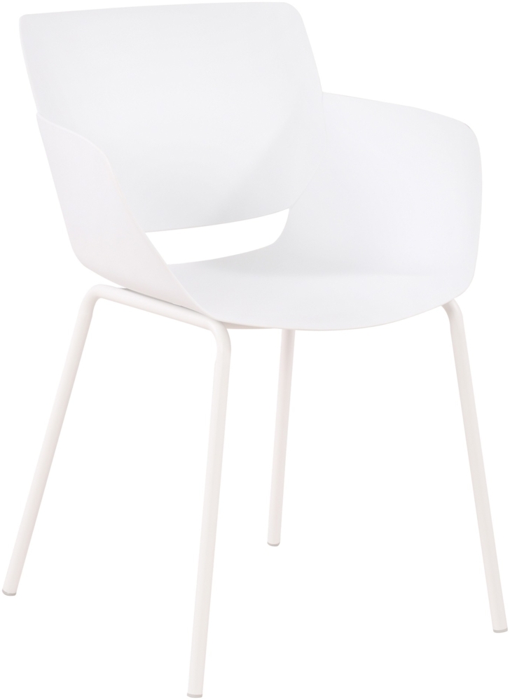 CLP Stuhl Alpena wetterfest mit Rückenlehne,weiß Bild 1