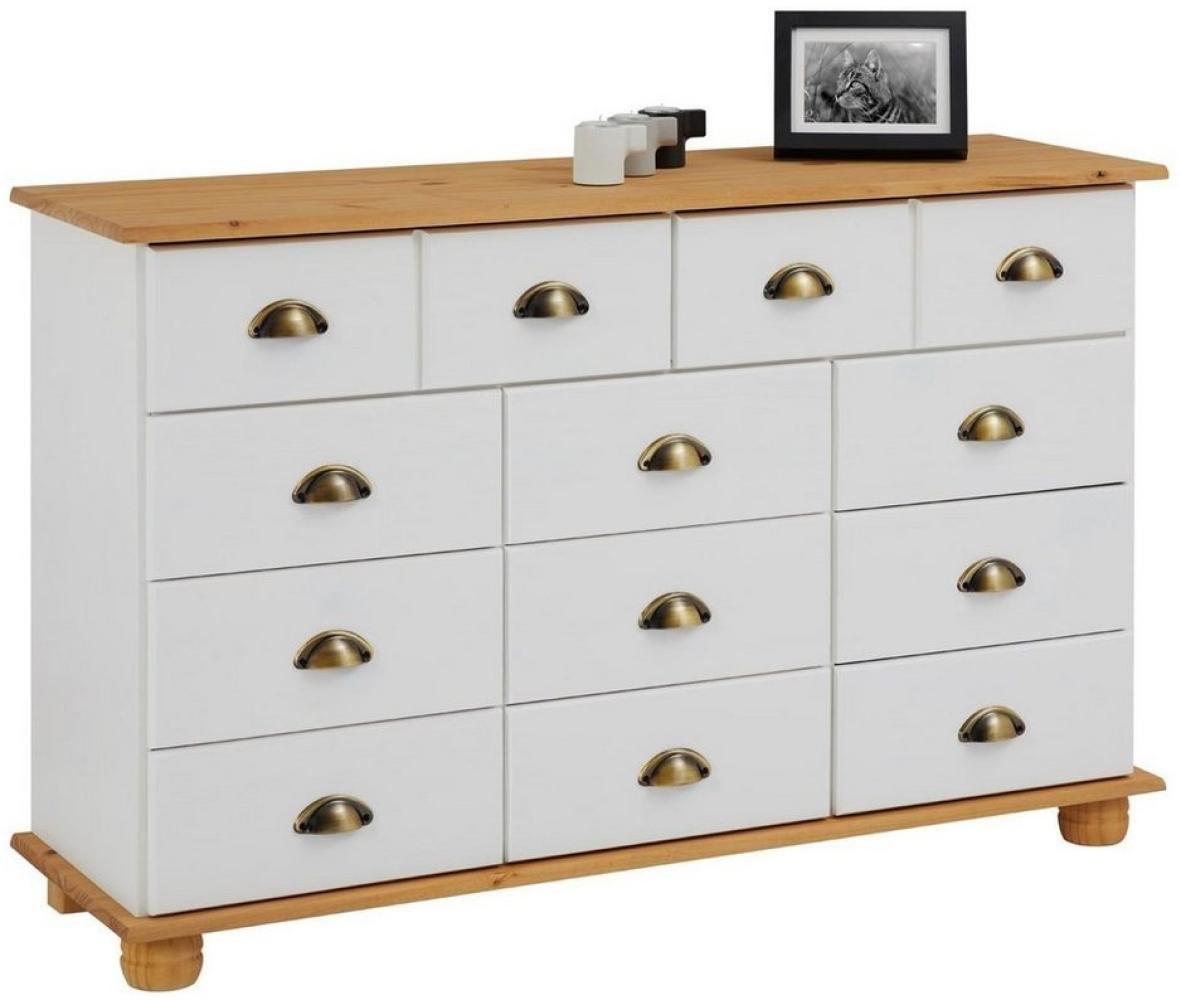 IDIMEX Kommode COLMAR, Schubladenschrank Sideboard Anrichte 11 Schubladen Schrank Holz Kiefer Bild 1