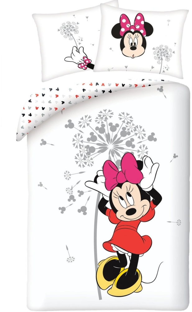 Tinisu Bettwäsche Minnie Maus Bettwäsche weiche Baumwolle Kissen und Decke Bild 1