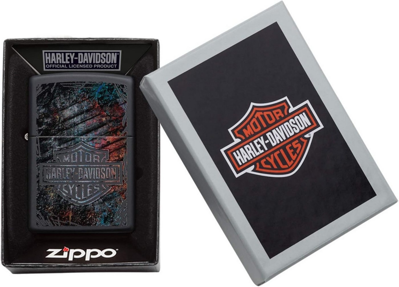 Zippo Feuerzeug Harley-Davidson Sturmfeuerzeug made in USA, in einer Geschenkbox verpackt Bild 1