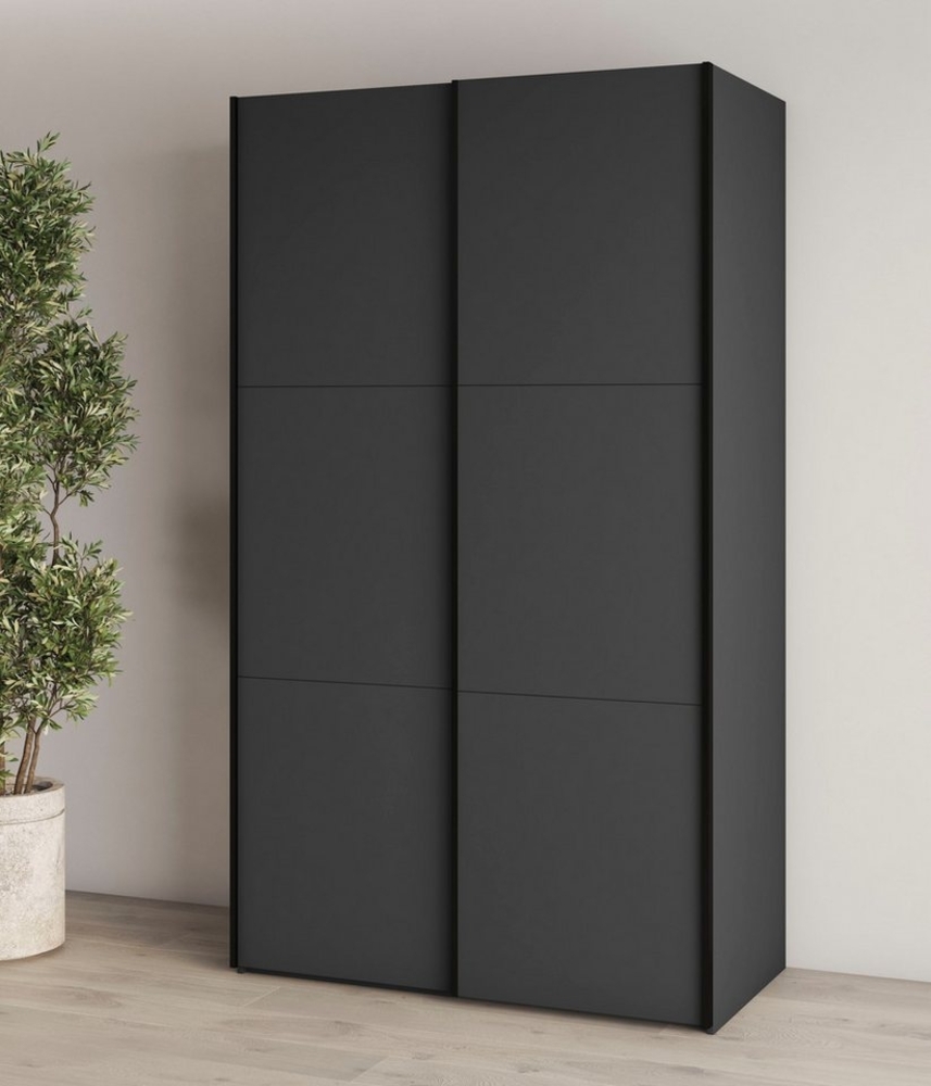 INOSIGN Kleiderschrank Eastvale, 120x64x210cm, ideal für kleine Räume oder Nischen Schrank mit Schwebetüren, FSC-zertifiziert, Metallgriffe Bild 1