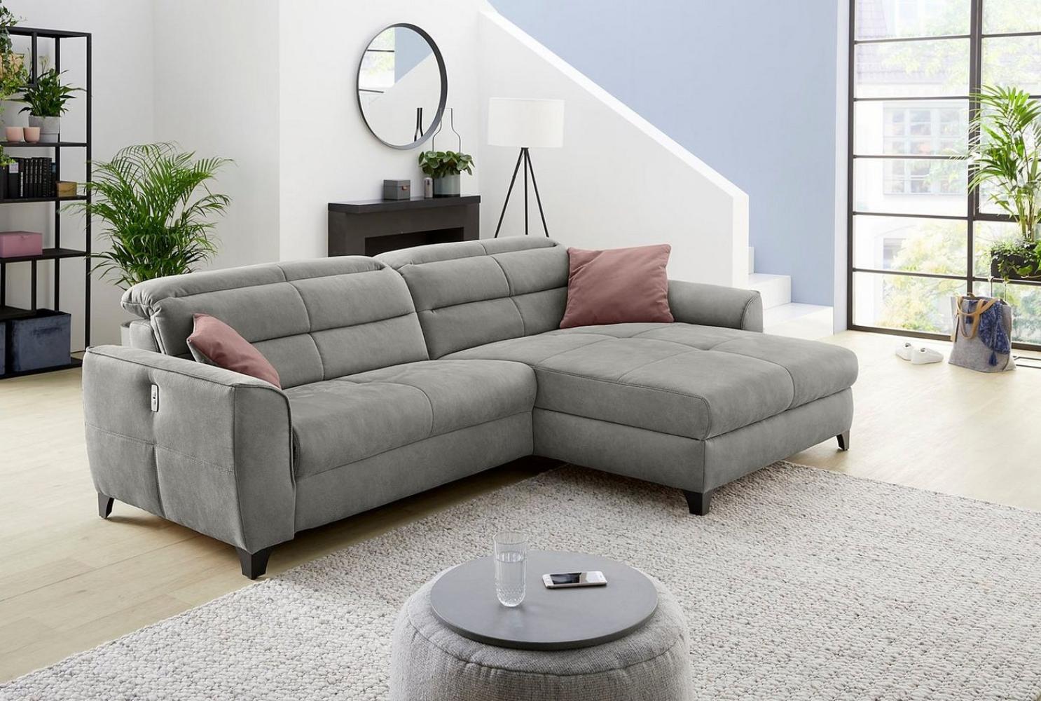 Jockenhöfer Gruppe Ecksofa Double One L-Form, mit 2x 120cm breiten, elektromotorischen Relaxfunktionen Bild 1