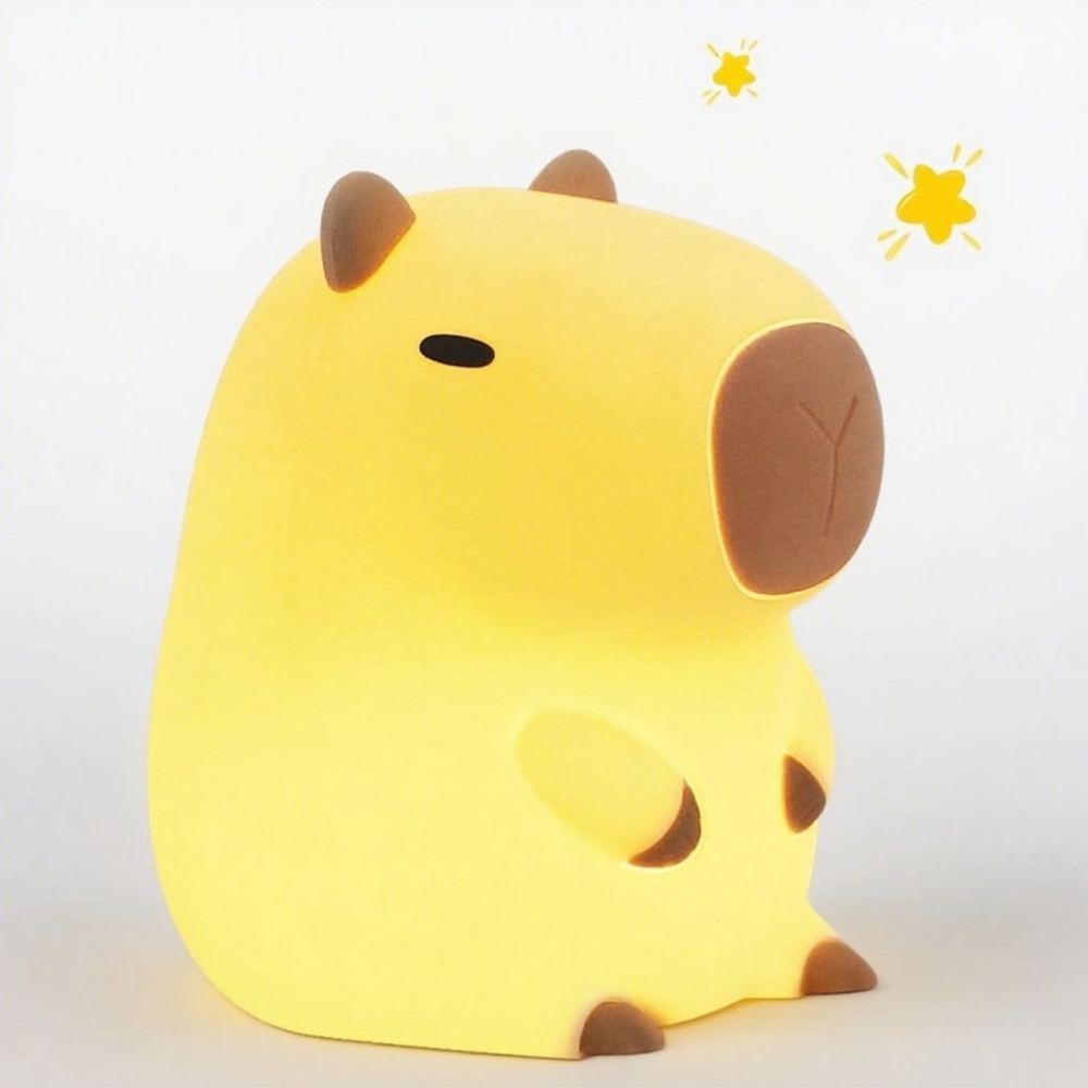 Coonoor LED Nachtlicht Kinder Capybara Lampe mit Dimmbarkeit und Timer Bild 1