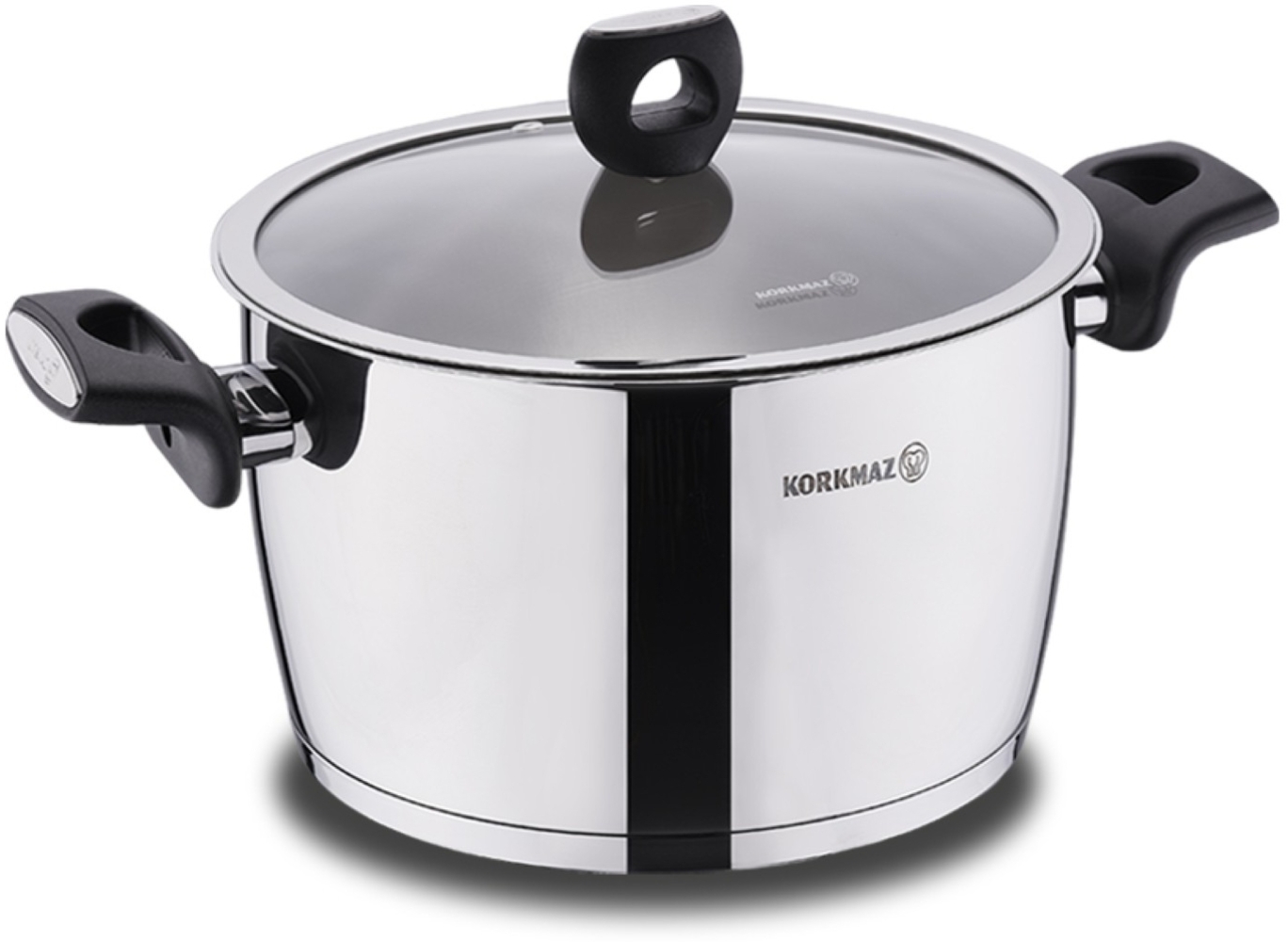Korkmaz Nora Kochtopf ø16cm - Kasserolle aus 18/10-Edelstahl, Induktionsgeeignet Bild 1