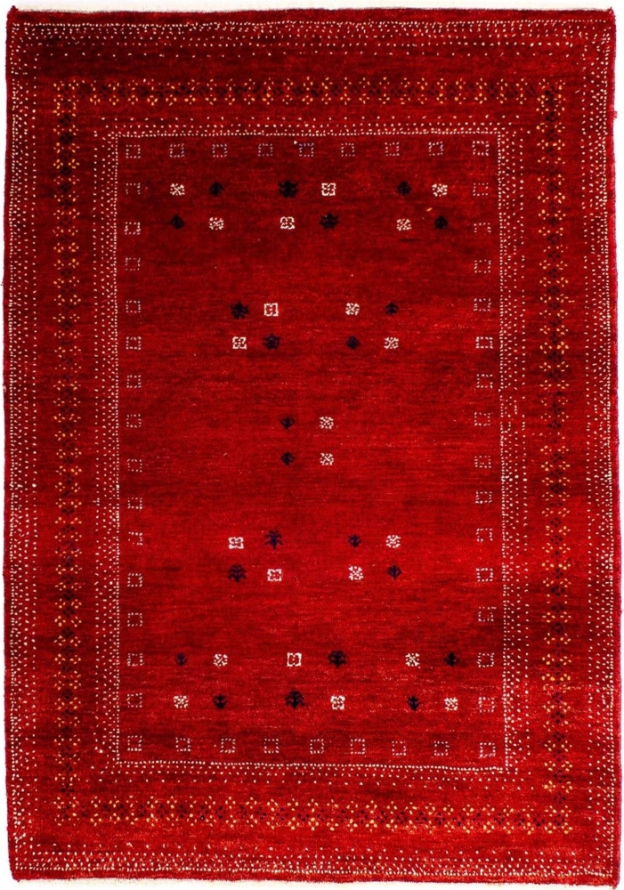 Morgenland Gabbeh Teppich - Loribaft Indus - 120 x 81 cm - dunkelrot Bild 1