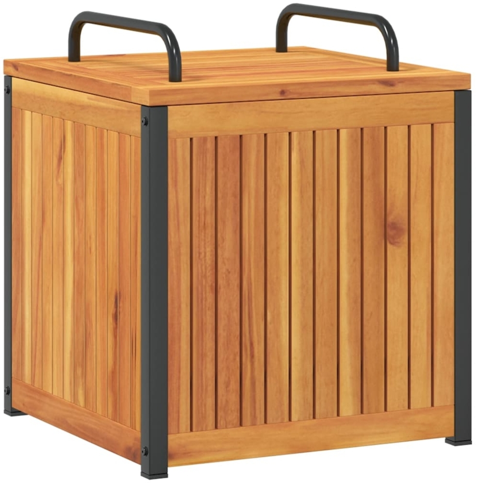 vidaXL Gartenbox 45x45x45/53 cm Massivholz Akazie und Stahl 367607 Bild 1