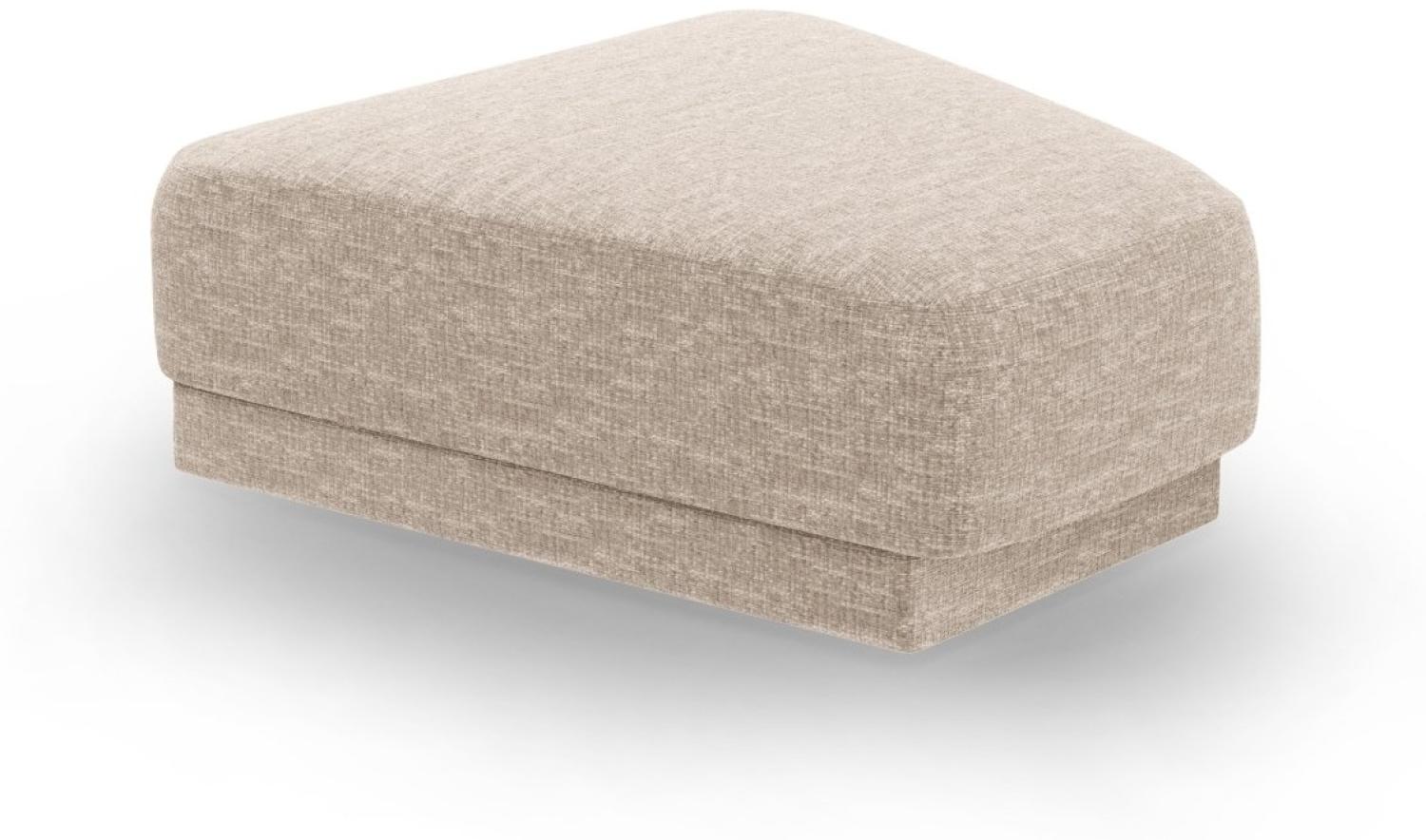 Micadoni Hocker Miley Chenille Beige Bild 1