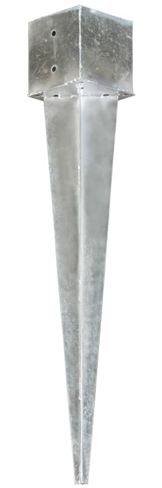 vidaXL Erdspieße 6 Stk. Silbern 14×14×91 cm Verzinkter Stahl 145428 Bild 1