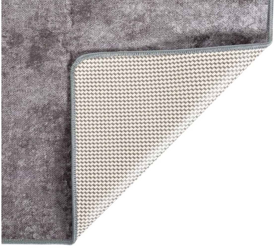 vidaXL Teppich Waschbar 120x180 cm Grau Rutschfest [337960] Bild 1