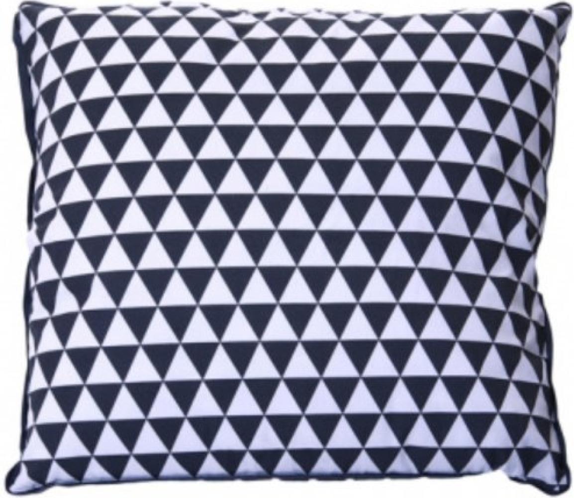 Present Time Kissen Triangles Dark Grey and White Square (45x45cm) PT2211 Bild 1