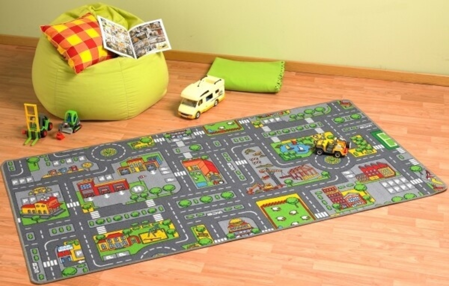 Spielteppich City 190x100cm Bild 1