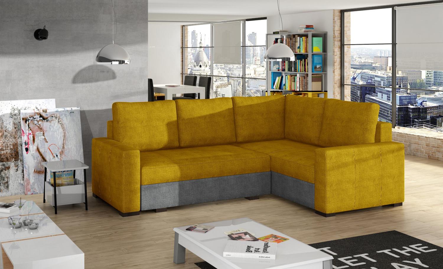 Wohnideebilder Corona Gelb Ecksofas & Eckcouches Cor_21 Bild 1