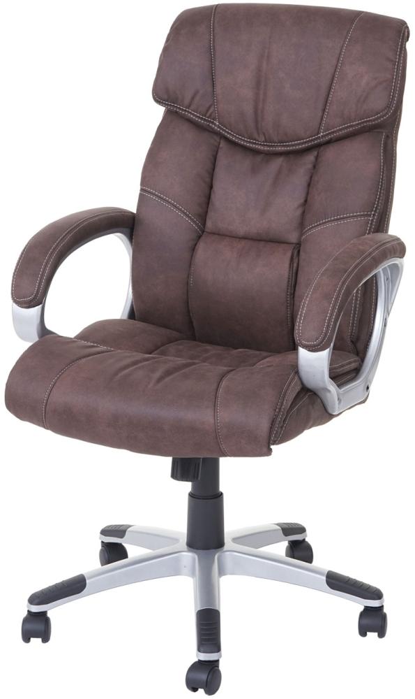 Mendler 'HWC-A71' Chefsessel, Stoff / Textil Wildleder-Optik vintagebraun, max. 120 kg, FSC® Bild 1