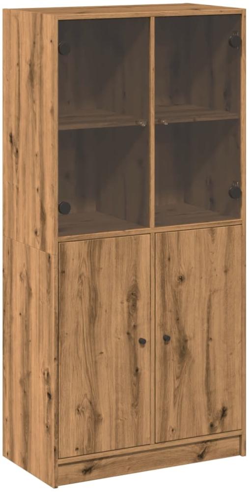 vidaXL Highboard mit Türen Artisan-Eiche 68x37x142 cm Holzwerkstoff 3318723 Bild 1