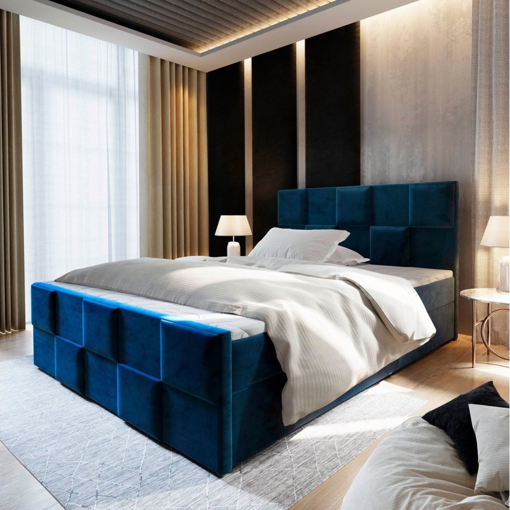 Masseno Boxbett MONA 180x200 cm mit Bonell Matratze und Topper Bild 1