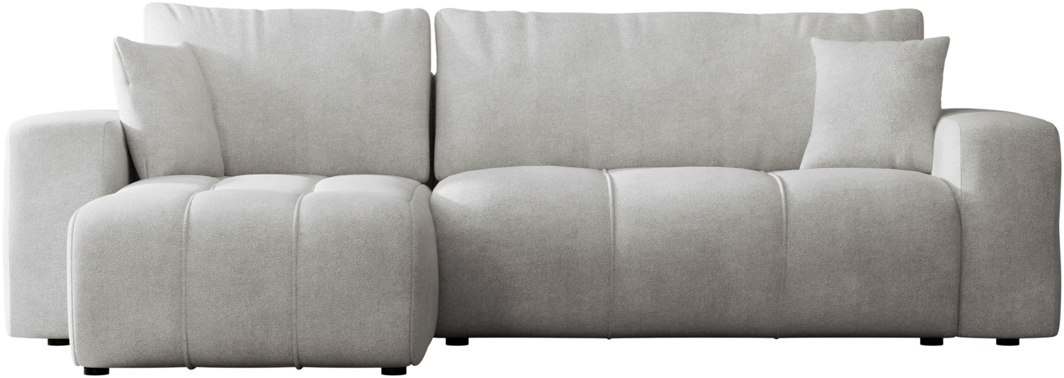 Mirjan24 'Furyn' Ecksofa mit Bettkasten und Schlaffunktion, L-Form, grau, 244 x 145 x 82 cm Bild 1