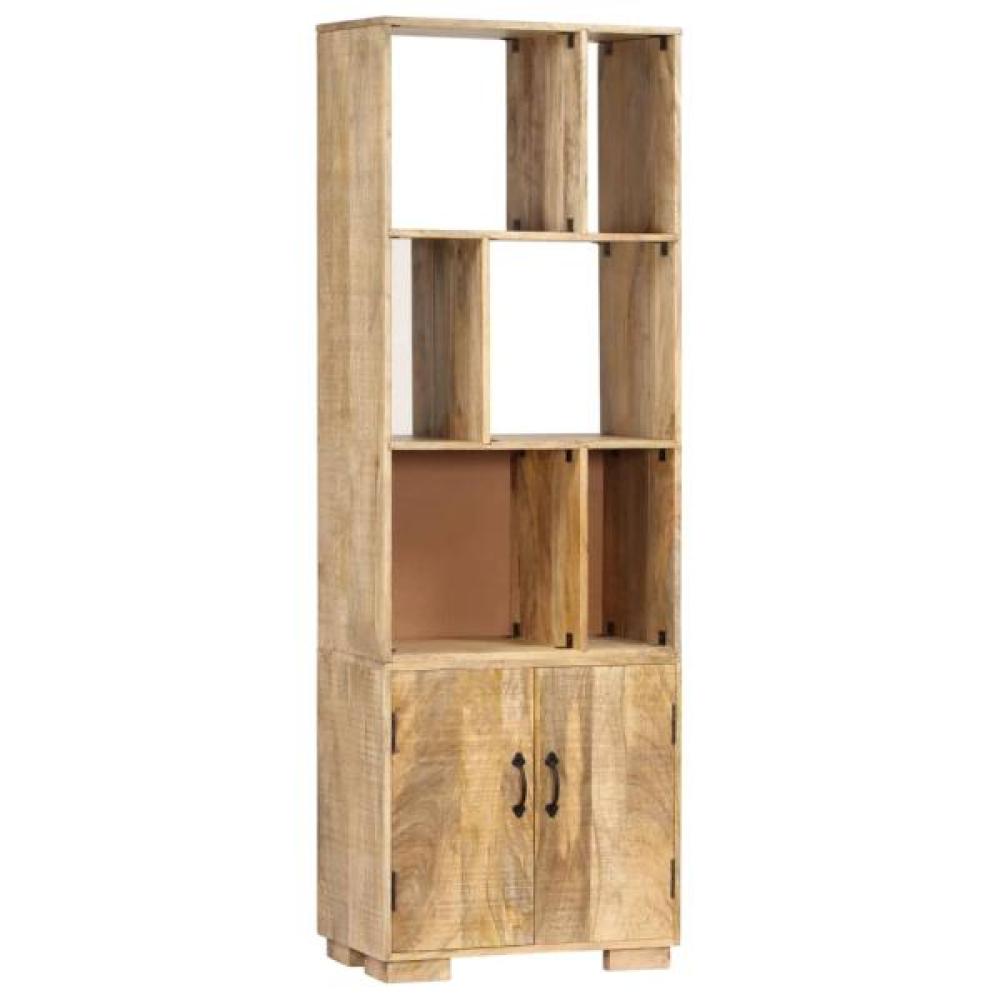 vidaXL Bücherregal 60 x 35 x 180 cm Massivholz Mango Bild 1